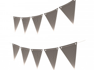 fagnon garland banner Modello 3D