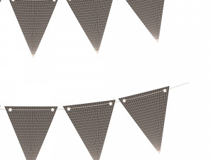 fagnon garland banner Modello 3D