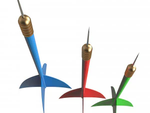 ダーツ針 3Dモデル