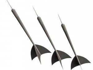 ダーツ針 3Dモデル
