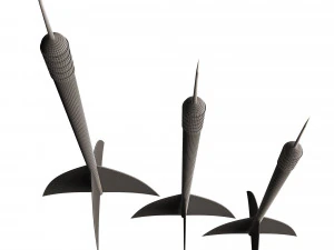 ダーツ針 3Dモデル