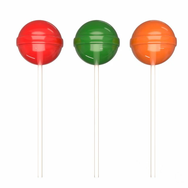 chupa chups lollipop 3D Model .c4d .max .obj .3ds .fbx .stl .blend