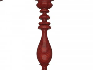 wood candlestick 3D Model
