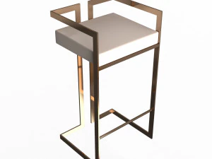bar stool 02 3D Model