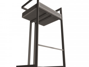 bar stool 02 Modèle 3D