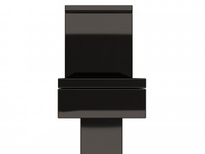 black modern toilet Modello 3D
