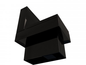 black modern toilet Modello 3D