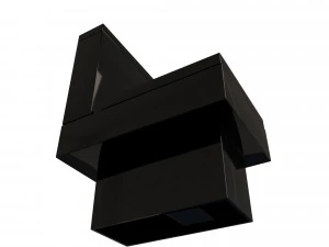 black modern toilet 3D Model