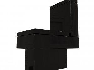 black modern toilet Modello 3D