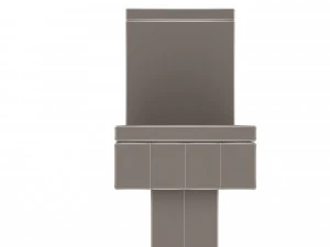 black modern toilet 3D Model