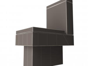 black modern toilet Modello 3D