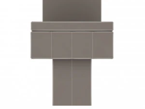 black modern toilet 3D Model