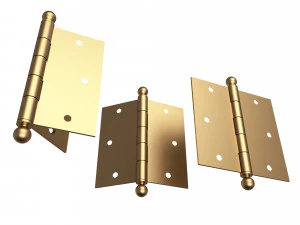 brass door hinge 3D Model