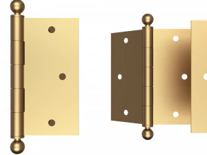 brass door hinge 3D Model
