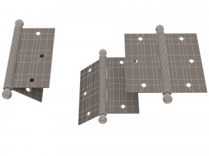 brass door hinge Model 3D