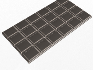 chocolate bar Modelo 3D