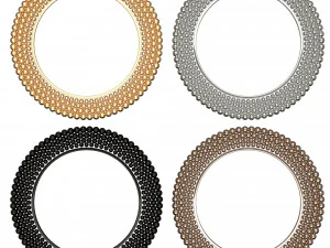 miroir rond 03 Modèle 3D