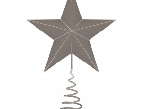 gold star tree topper 3D 模型