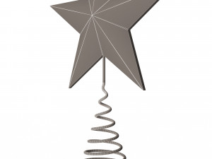 gold star tree topper 3D 模型