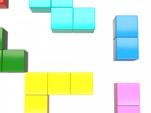 tetris bricks set Modèle 3D