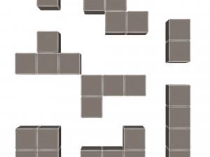 tetris bricks set Modèle 3D