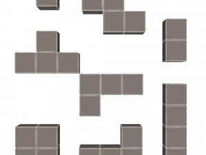 tetris tuğla seti 3D Model