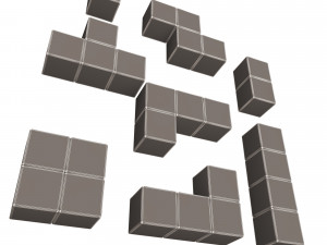 tetris bricks set Modèle 3D