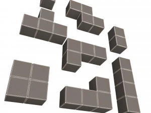 tetris tuğla seti 3D Model
