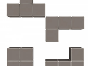 tetris bricks set Modèle 3D