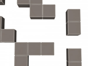 tetris bricks set Modèle 3D