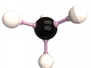 methane molecule 3D Model