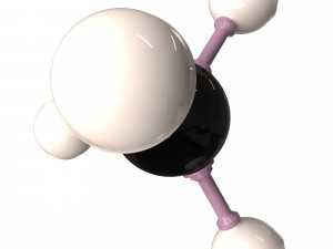 methane molecule 3D Model