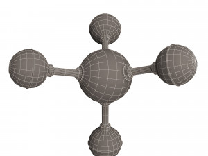 methane molecule 3D Model