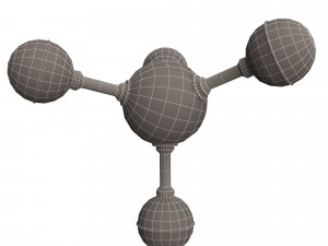 methane molecule 3D Model