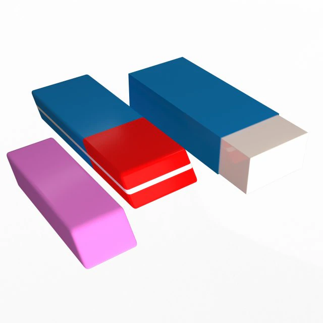 erasers 3D Model .c4d .max .obj .3ds .fbx .stl .blend 