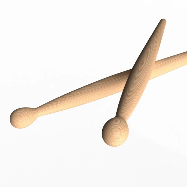 drum sticks 3D Model .c4d .max .obj .3ds .fbx .stl .blend 
