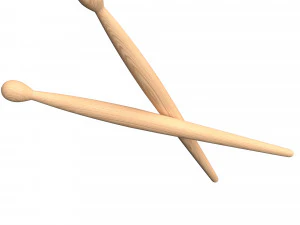 drum sticks 3D Model