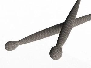drum sticks 3D Model