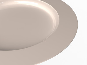 empty plate Modèle 3D