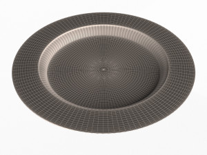 empty plate Modèle 3D
