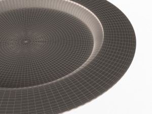 empty plate Modèle 3D