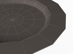 empty plate Modèle 3D