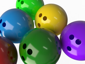 bowling ball set 3D Model