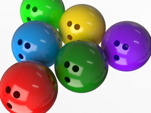 bowling ball set 3D Model