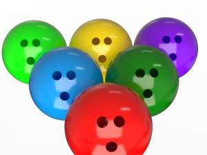 bowling ball set 3D Model