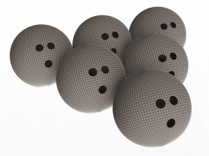 bowling ball set 3D Model