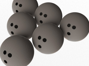 bowling ball set 3D Model