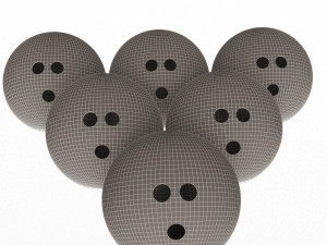 bowling ball set 3D Model