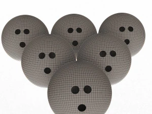 bowling ball set 3D Model