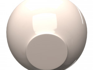 green and white cereal bowl 3D 模型